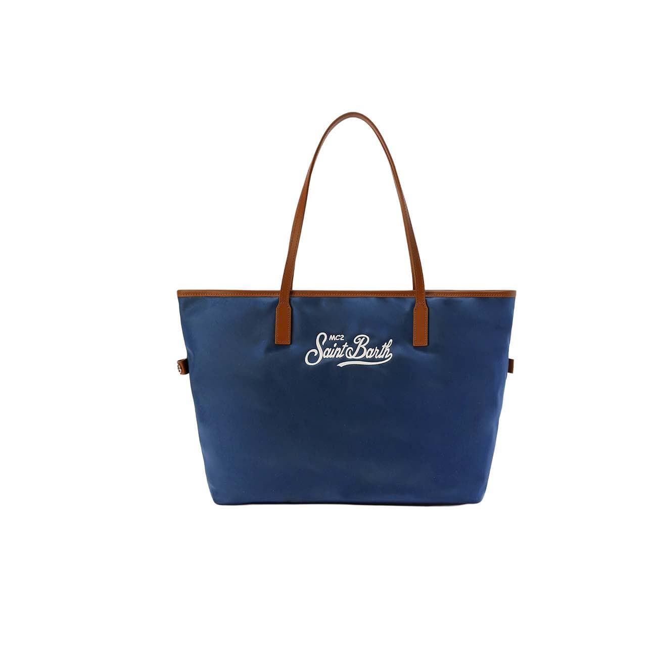 MC2 SAINT BARTH Borsa donna City Large in nylon Blue