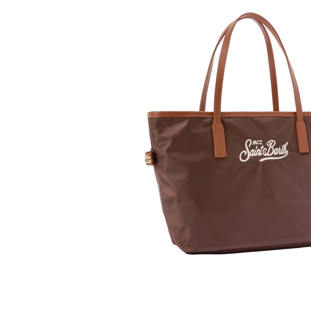 MC2 SAINT BARTH Borsa donna City Large in nylon Marrone