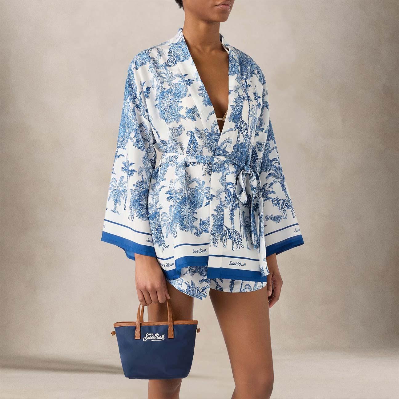 MC2 SAINT BARTH Borsa donna mini City Bag in nylon  Blue