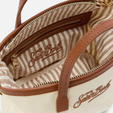 MC2 SAINT BARTH Borsa donna mini City Bag in nylon  Panna
