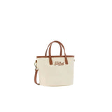 MC2 SAINT BARTH Borsa donna mini City Bag in nylon  Panna