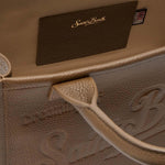 MC2 SAINT BARTH Borsa donna vanity Bag in pelle martellata Nero