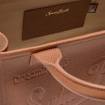 MC2 SAINT BARTH Borsa donna Vanity Mini Bag in pelle martellata Cognac