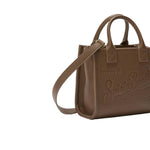 MC2 SAINT BARTH Borsa donna Vanity Mini Bag in pelle martellata Marrone