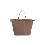 MC2 SAINT BARTH Borsa shopper City medium in canvas Marrone