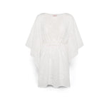 MC2 SAINT BARTH Caftano donna Iria in Sangallo Bianco