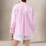 MC2 SAINT BARTH Camicia donna in cotone a Righe Rosa