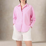 MC2 SAINT BARTH Camicia donna Meet Me in St Barth in cotone  a righe Rosa