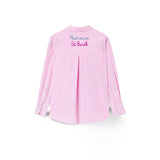 MC2 SAINT BARTH Camicia donna Meet Me in St Barth in cotone  a righe Rosa