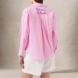 MC2 SAINT BARTH Camicia donna Meet Me in St Barth in cotone  a righe Rosa