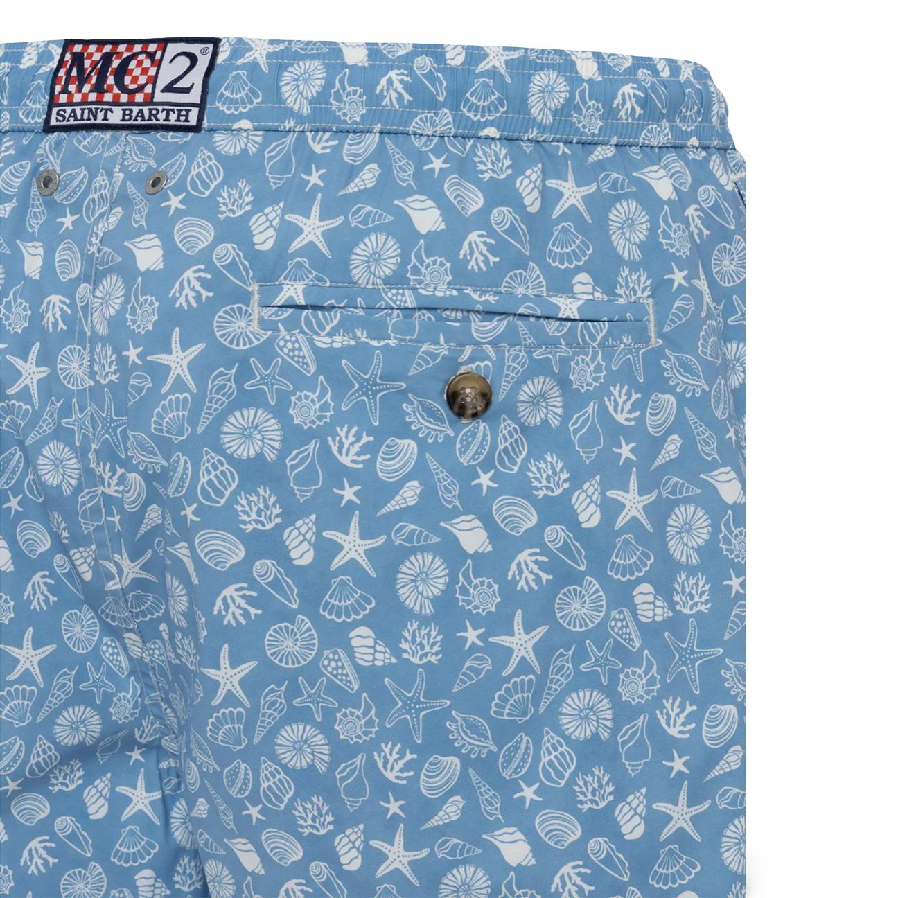 MC2 SAINT BARTH Costume da mare uomo Comfort Light Shell Azzurro