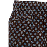 MC2 SAINT BARTH Costume da mare uomo Comfort Light Tie Marrone