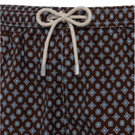 MC2 SAINT BARTH Costume da mare uomo Comfort Light Tie Marrone