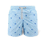 MC2 SAINT BARTH Costume da mare uomo Comfort Light Turtle Azzurro