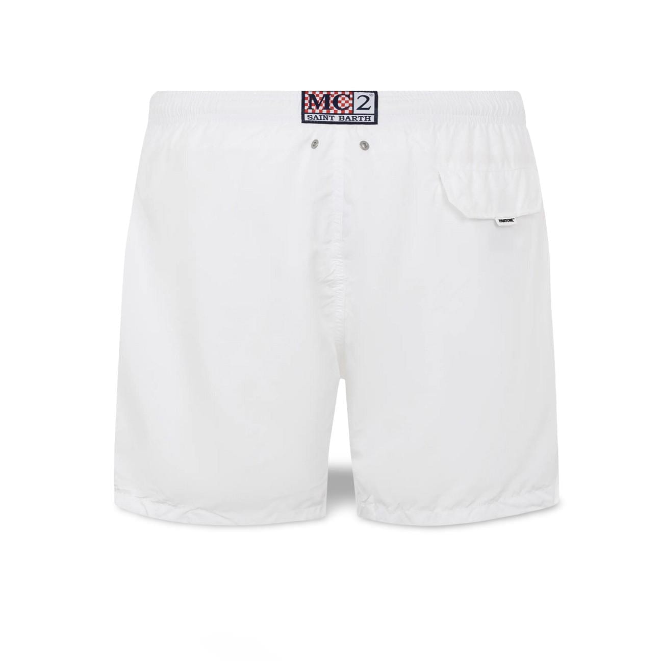 MC2 SAINT BARTH Costume da mare uomo Lighting Pantone Bianco
