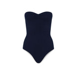 MC2 SAINT BARTH Costume intero in crinkle  lurex Blue
