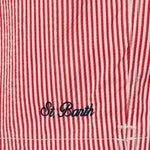 MC2 SAINT BARTH Costume mare uomo Patmos seersucker Stripes Rosso