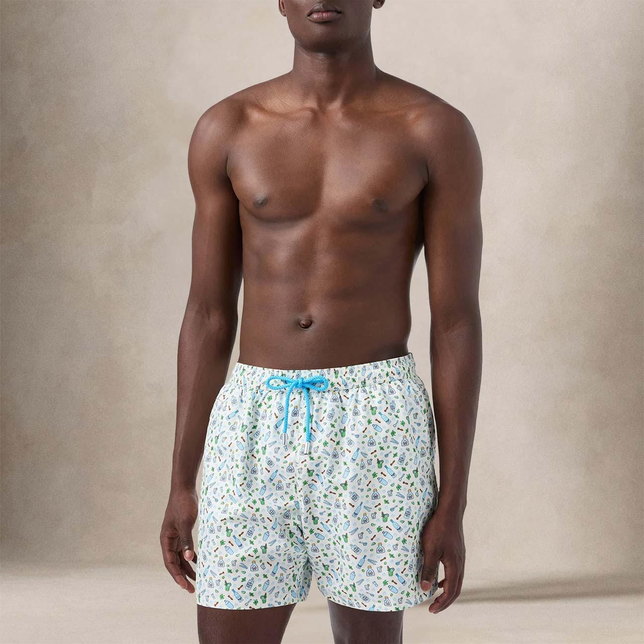 MC2 SAINT BARTH Costume uomo Lighting Micro Barman Azzurro