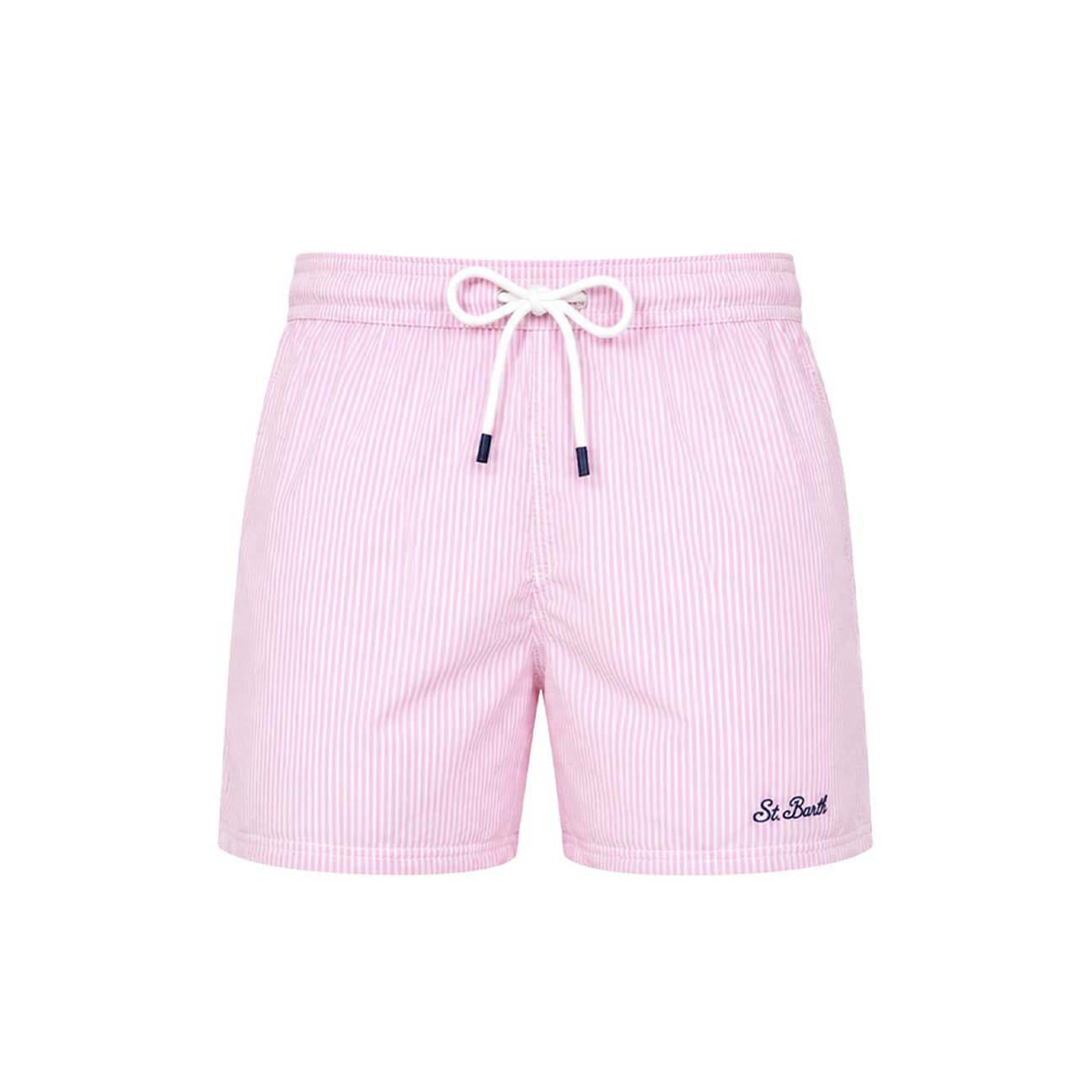 MC2 SAINT BARTH Costume uomo Patmos Seersucker Rosa