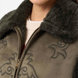 MC2 SAINT BARTH Gilet donna in ecomontone Verde Militare