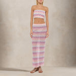 MC2 SAINT BARTH Gonna lunga Caitlyn chevron Rosa