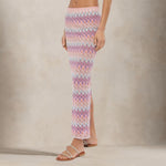 MC2 SAINT BARTH Gonna lunga Caitlyn chevron Rosa