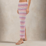 MC2 SAINT BARTH Gonna lunga Caitlyn chevron Rosa