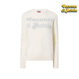MC2 SAINT BARTH Maglia donna New Queen Vacanze di Natale Bianco