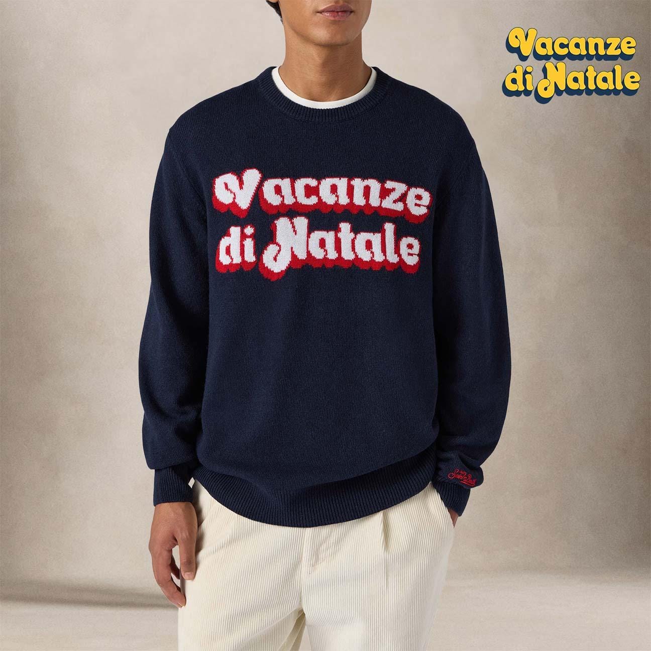 MC2 SAINT BARTH Maglia Heron Vacanze di Natale Special Edition Blue