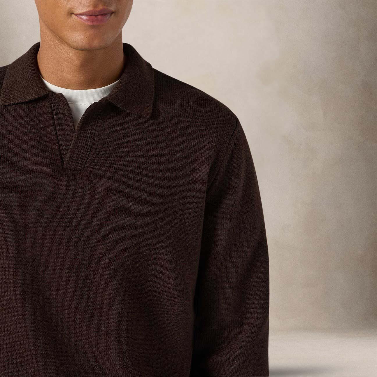 MC2 SAINT BARTH Maglia uomo Covent in lana Marrone