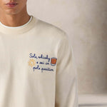 MC2 SAINT BARTH Maglia uomo Sole Whiskey e sei in Pole Position Bianco