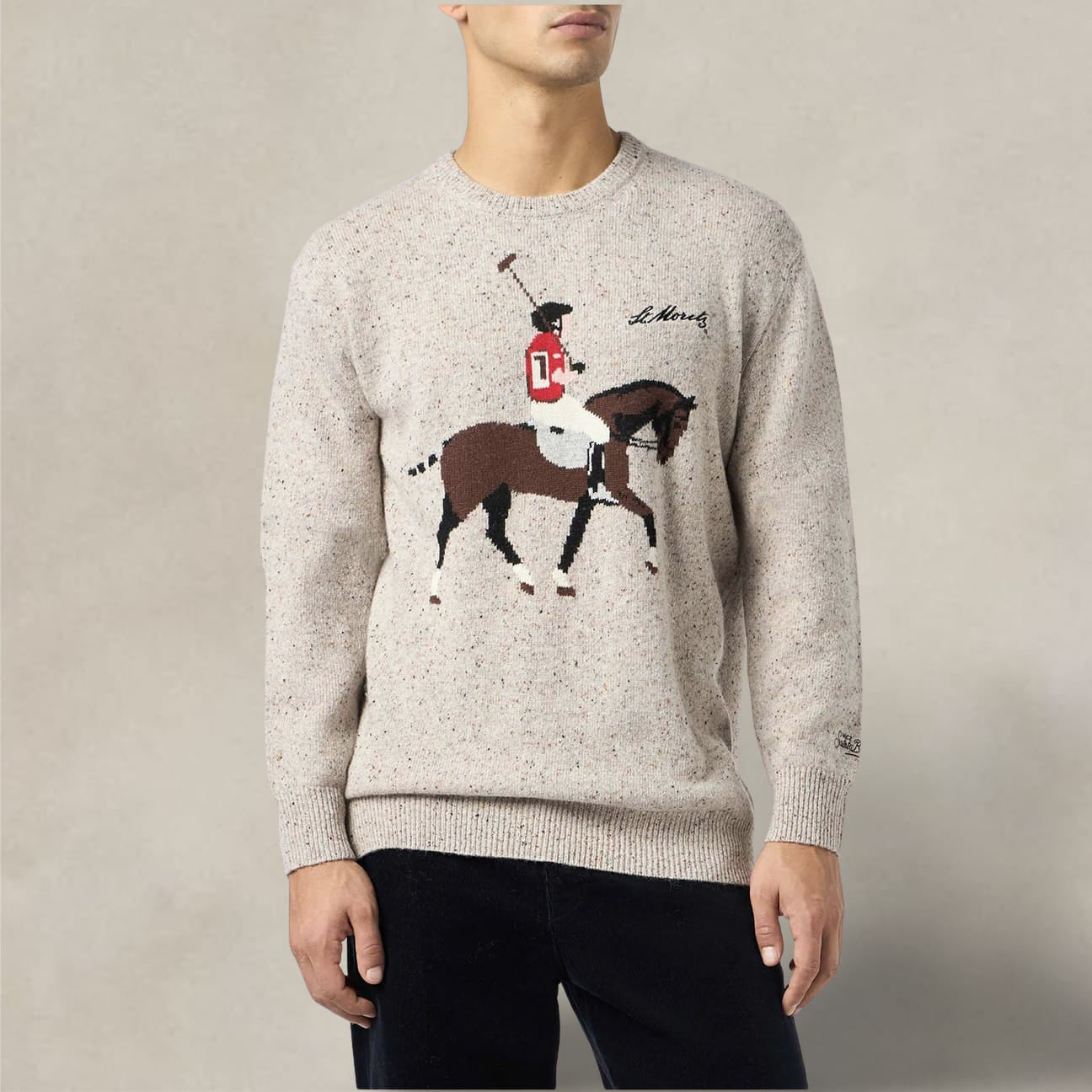 MC2 SAINT BARTH Maglia uomo St. Moritz Polo Beige