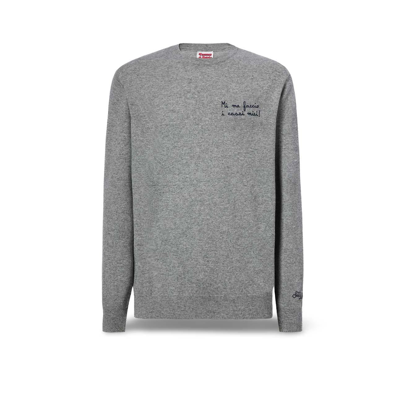 MC2 SAINT BARTH Maglia uomo Vacanze di Natale Me faccio i cassi miei  Grigio