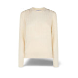 MC2 SAINT BARTH Maglione da donna a trecce Bianco