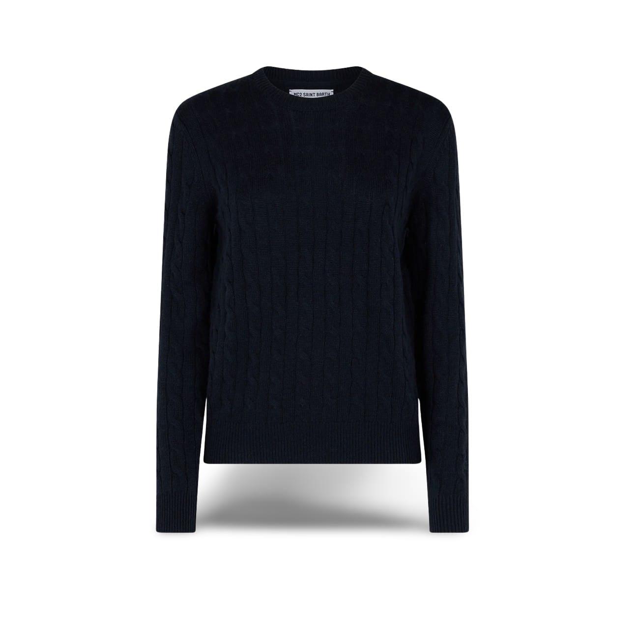 MC2 SAINT BARTH Maglione da donna a trecce Blue