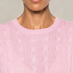 MC2 SAINT BARTH Maglione da donna a trecce Rosa