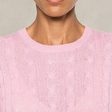 MC2 SAINT BARTH Maglione da donna a trecce Rosa
