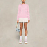 MC2 SAINT BARTH Maglione da donna a trecce Rosa