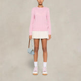 MC2 SAINT BARTH Maglione da donna a trecce Rosa