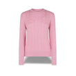 Pull femme torsadé rose