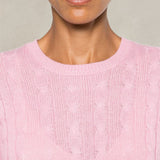 MC2 SAINT BARTH Maglione da donna a trecce Rosa