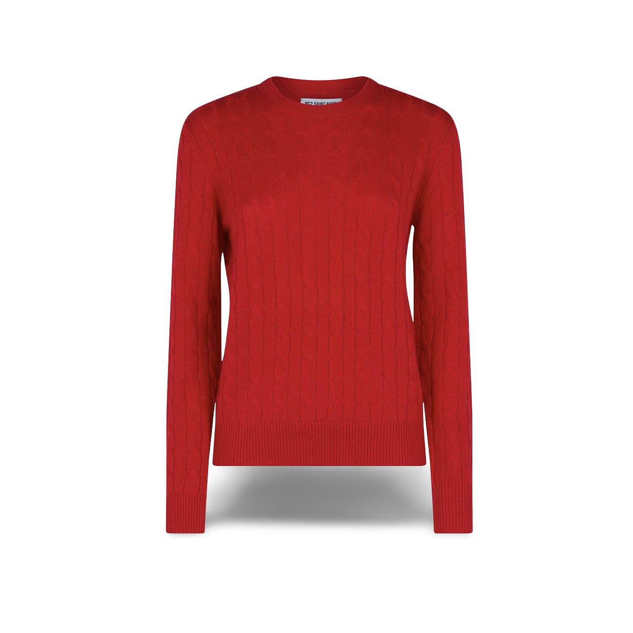 MC2 SAINT BARTH Maglione da donna a trecce Rosso