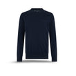 Pull homme col rond bleu
