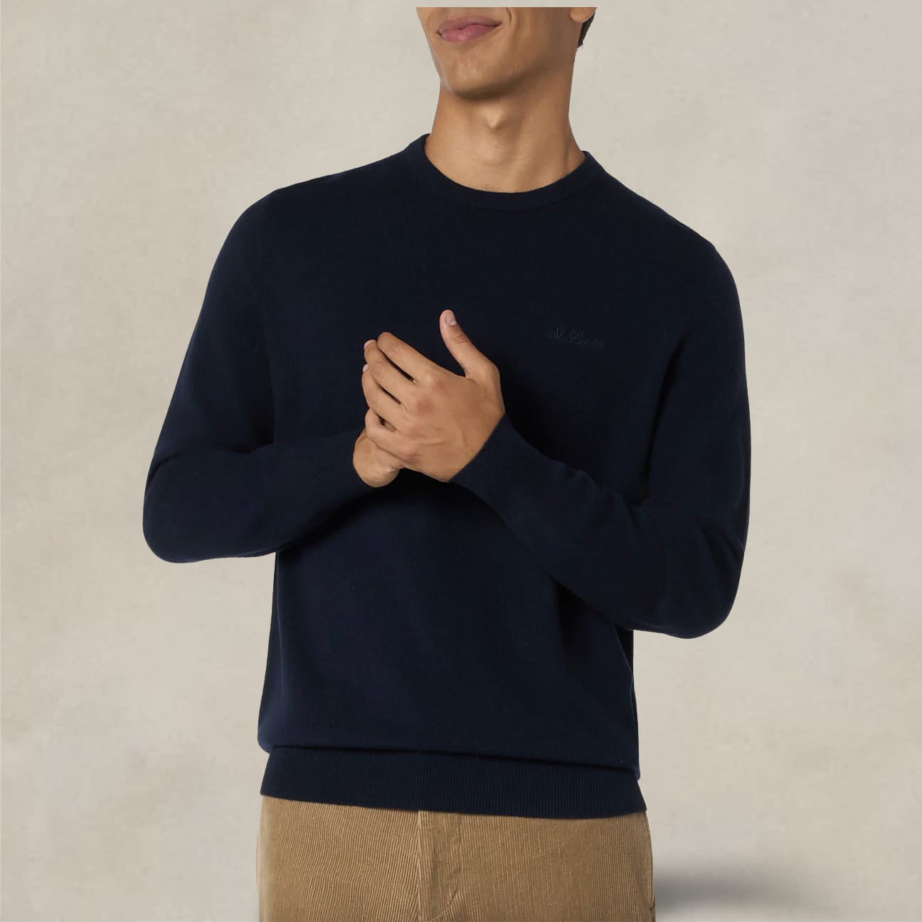 MC2 SAINT BARTH Maglione da uomo girocollo Blue