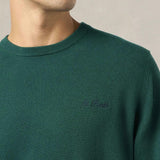 MC2 SAINT BARTH Maglione da uomo girocollo British Green