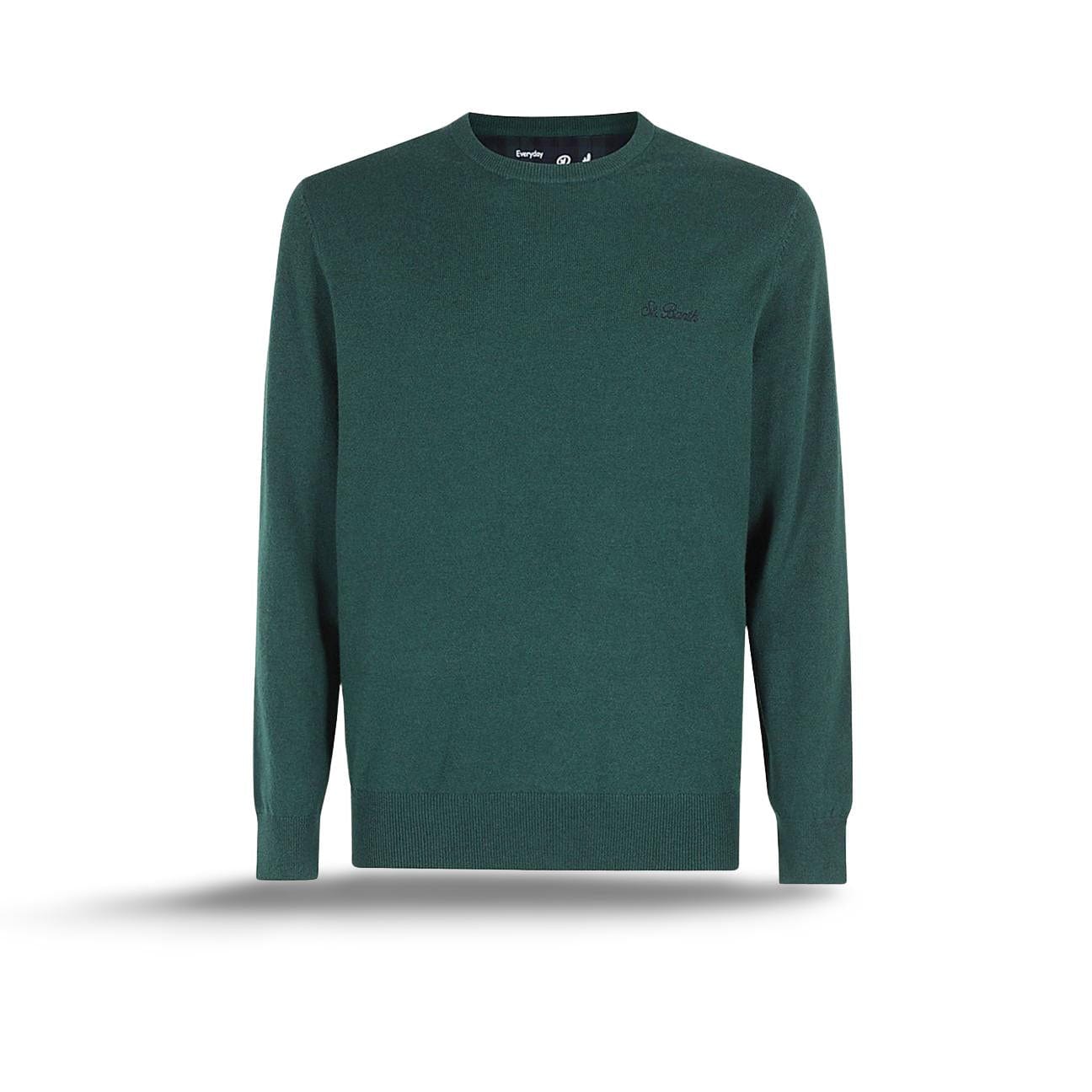 MC2 SAINT BARTH Maglione da uomo girocollo British Green