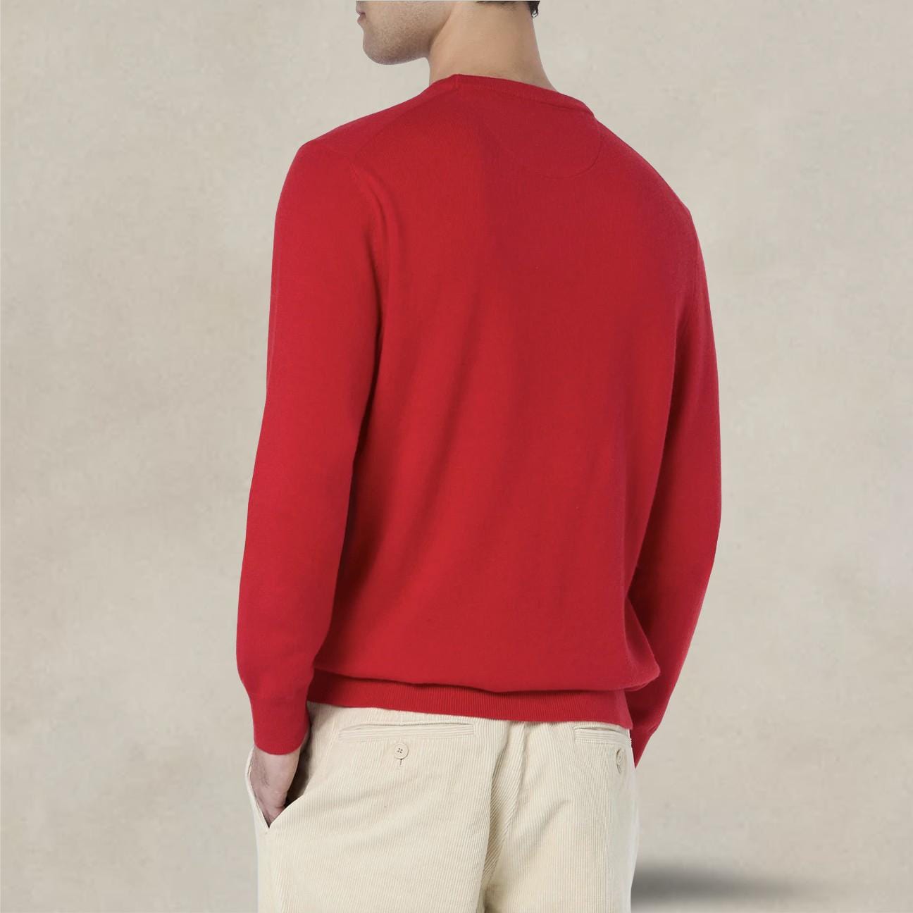 MC2 SAINT BARTH Maglione da uomo girocollo Rosso