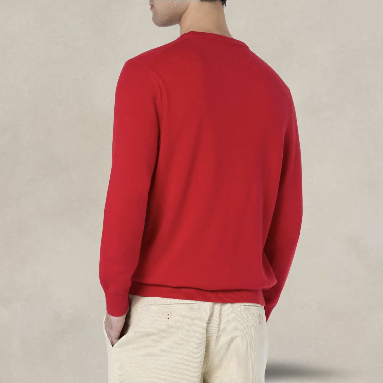 MC2 SAINT BARTH Maglione da uomo girocollo Rosso