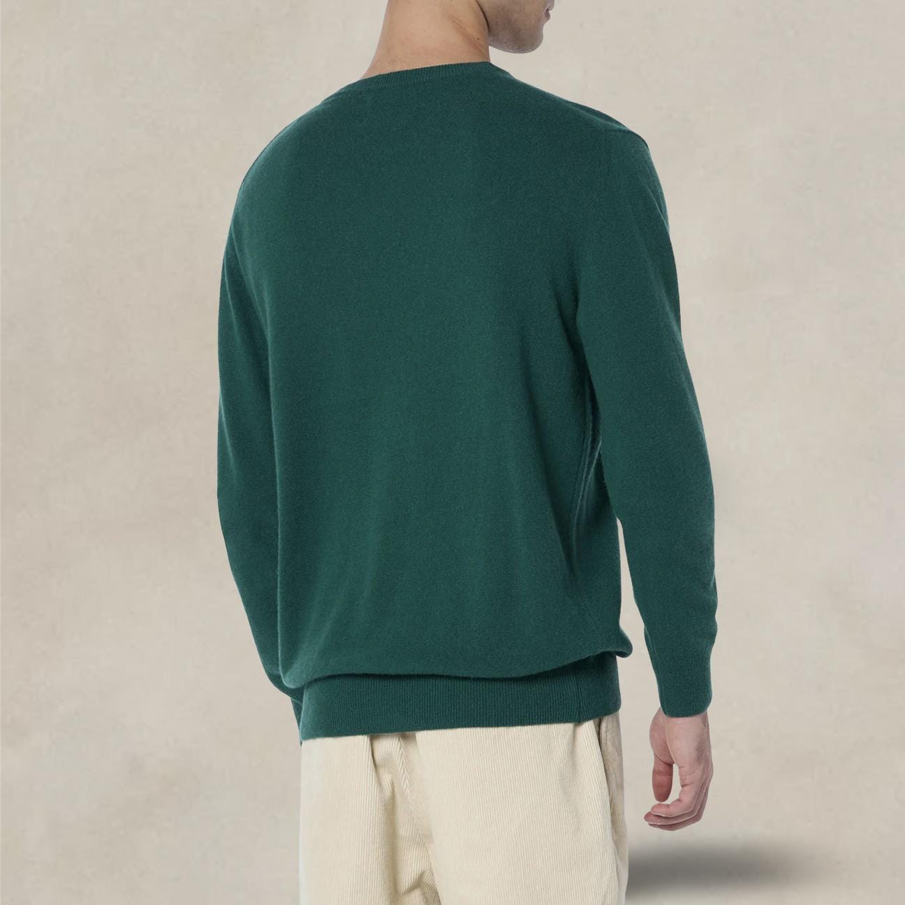 MC2 SAINT BARTH Maglione da uomo Heron con ricamo Wine o'clock Verde