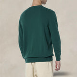 MC2 SAINT BARTH Maglione da uomo Heron con ricamo Wine o'clock Verde